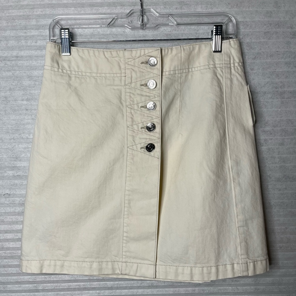Current/Elliott The Love Button Wrap Mini Skirt size 
 29 $228